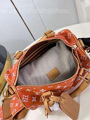 Fortok Louis Vuitton Speedy Bandoulière 25 Monogram Leather Bag Orange M24429 25x15x15cm - 3