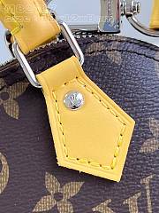 Fortok Louis Vuitton Nano Alma Bag Brown and Yellow M82717 18x12x8cm - 5