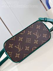 Fortok Louis Vuitton Nano Alma Bag Brown and Green M82717 18x12x8cm - 2