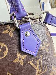 Fortok Louis Vuitton Nano Alma Bag Brown and Purple M82717 18x12x8cm - 5