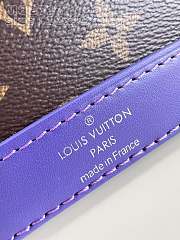 Fortok Louis Vuitton Nano Alma Bag Brown and Purple M82717 18x12x8cm - 4