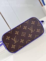 Fortok Louis Vuitton Nano Alma Bag Brown and Purple M82717 18x12x8cm - 3