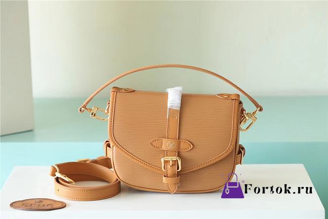 Fortok Louis Vuitton Saumur BB Bag Safran Orange M46741 20x16x7.5cm - 1