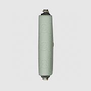 Fortok Gucci GG Super Mini Shoulder Bag Pale Green Leather 772794 21x13.5x3cm - 6