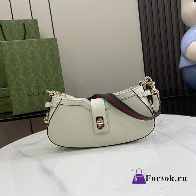 Fortok Gucci Moon Side Mini Shoulder Bag White 786015 12x24x5cm - 1
