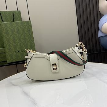 Fortok Gucci Moon Side Mini Shoulder Bag White 786015 12x24x5cm