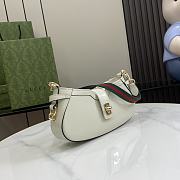 Fortok Gucci Moon Side Mini Shoulder Bag White 786015 12x24x5cm - 6