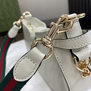 Fortok Gucci Moon Side Mini Shoulder Bag White 786015 12x24x5cm - 4