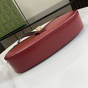 Fortok Gucci Moon Side Mini Shoulder Bag Red 786015 12x24x5cm - 5