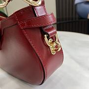Fortok Gucci Moon Side Mini Shoulder Bag Red 786015 12x24x5cm - 4