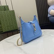 Fortok Gucci Jackie Notte Bag in Blue 782889 19.5x18x3.5cm - 5