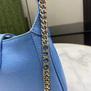 Fortok Gucci Jackie Notte Bag in Blue 782889 19.5x18x3.5cm - 3