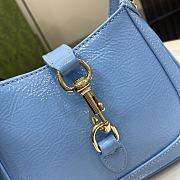 Fortok Gucci Jackie Notte Bag in Blue 782889 19.5x18x3.5cm - 2