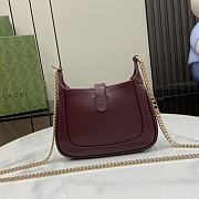 Fortok Gucci Jackie Notte Bag in Burgundy 782889 19.5x18x3.5cm - 6