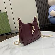 Fortok Gucci Jackie Notte Bag in Burgundy 782889 19.5x18x3.5cm - 5