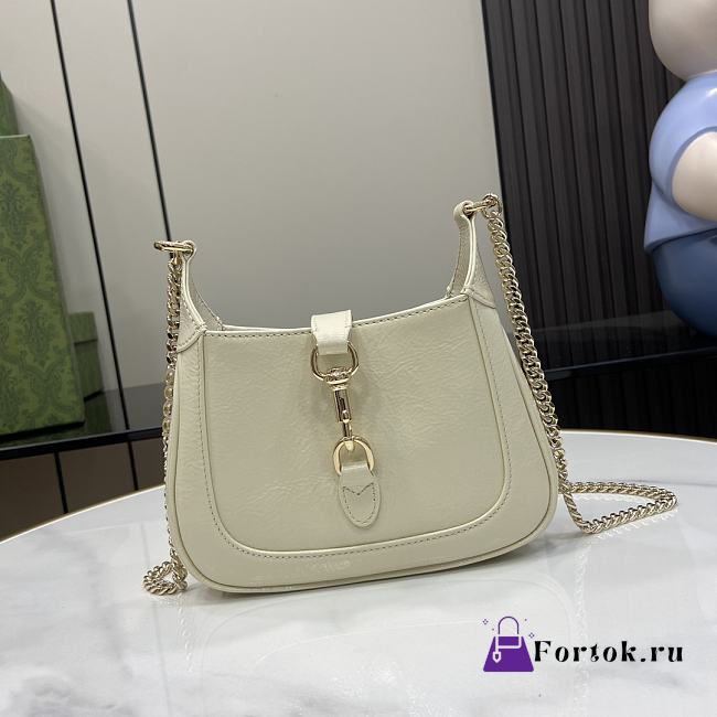 Fortok Gucci Jackie Notte Bag in White 782889 19.5x18x3.5cm - 1
