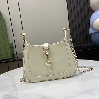 Fortok Gucci Jackie Notte Bag in White 782889 19.5x18x3.5cm