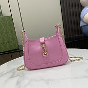 Fortok Gucci Jackie Notte Bag in Pink 782889 19.5x18x3.5cm - 1