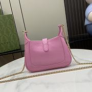 Fortok Gucci Jackie Notte Bag in Pink 782889 19.5x18x3.5cm - 3