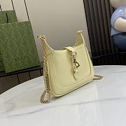 Fortok Gucci Jackie Notte Bag in Light Yellow 782889 19.5x18x3.5cm - 6