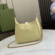 Fortok Gucci Jackie Notte Bag in Light Yellow 782889 19.5x18x3.5cm - 4