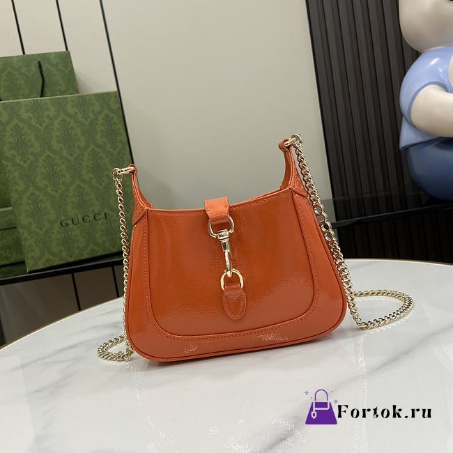 Fortok Gucci Jackie Notte Bag in Orange 782889 19.5x18x3.5cm - 1