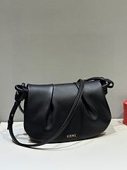 Fortok Loewe Paseo Satchel Bag in Black 25x17x8cm - 5