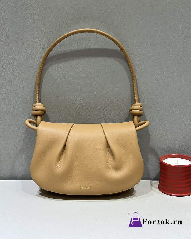 Fortok Loewe Paseo Satchel Bag in Brown 25x17x8cm - 1