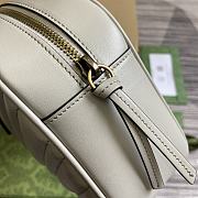 Fortok Gucci GG Marmont Medium Top Handle Bag in Light Grey 795218 35.5x16.5x7cm - 5
