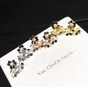 Fortok Van Cleef & Arpels Clover Three-flower Earrings Gold/Rose Gold/Silver - 1