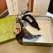 Fortok Gucci Classic Fabric Bow Headband Black/Brown - 3