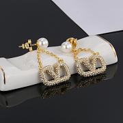 Fortok Valentino Jewel Letter Earrings - 6