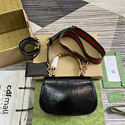 Fortok Gucci Bamboo 1947 Mini Top Handle Bag Black 786482 17x12x7.5cm - 4