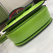 Fortok Gucci Bamboo 1947 Mini Top Handle Bag Green 675797 15x21x7cm - 6