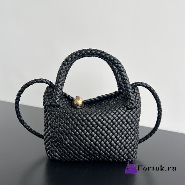 Fortok Bottega Veneta Mini Tosca Bag in Black 20x15.5x7cm - 1