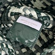 Fortok Bottega Veneta Mini Tosca Bag in Tricolor Green and White 20x15.5x7cm - 2