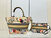 Fortok Dior Hat Basket Bag Yellow 27x23x4cm - 6