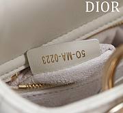 Fortok Dior Lady Dior Constellation Pearl Nails Bag in White 20x16x8cm - 5