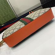 Fortok Gucci Ophidia GG Small Crossbody Bag Beige and Orange 699439 23.5x16x4.5cm - 6