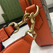 Fortok Gucci Ophidia GG Small Crossbody Bag Beige and Orange 699439 23.5x16x4.5cm - 4