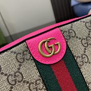 Fortok Gucci Ophidia GG Small Crossbody Bag Beige and Pink 699439 23.5x16x4.5cm - 5