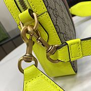 Fortok Gucci Ophidia GG Small Crossbody Bag Beige and Fluorescent Yellow 699439 23.5x16x4.5cm - 5