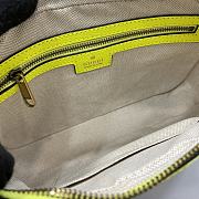 Fortok Gucci Ophidia GG Small Crossbody Bag Beige and Fluorescent Yellow 699439 23.5x16x4.5cm - 3