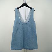 Fortok Prada Logo Plaque Short Denim Dress - 6