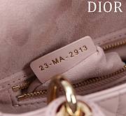 Fortok Dior Lady Cannage Bag in Light Pink 17x15x7cm  - 2
