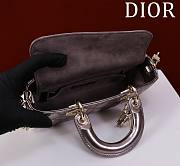 Fortok Dior Lady D-Joy Bag Metallic Purple 22x12x6cm - 5