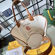 Fortok Goyard Belharra Reversible Tote Bag White 57x27x35cm - 6