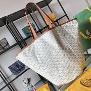 Fortok Goyard Belharra Reversible Tote Bag White 57x27x35cm - 4