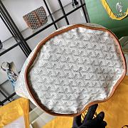 Fortok Goyard Belharra Reversible Tote Bag White 57x27x35cm - 3