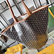 Fortok Goyard Belharra Reversible Tote Bag White and Black 57x27x35cm - 2